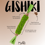 "Plushy Matatabi" - Premium Chew Stick (Forest Green)