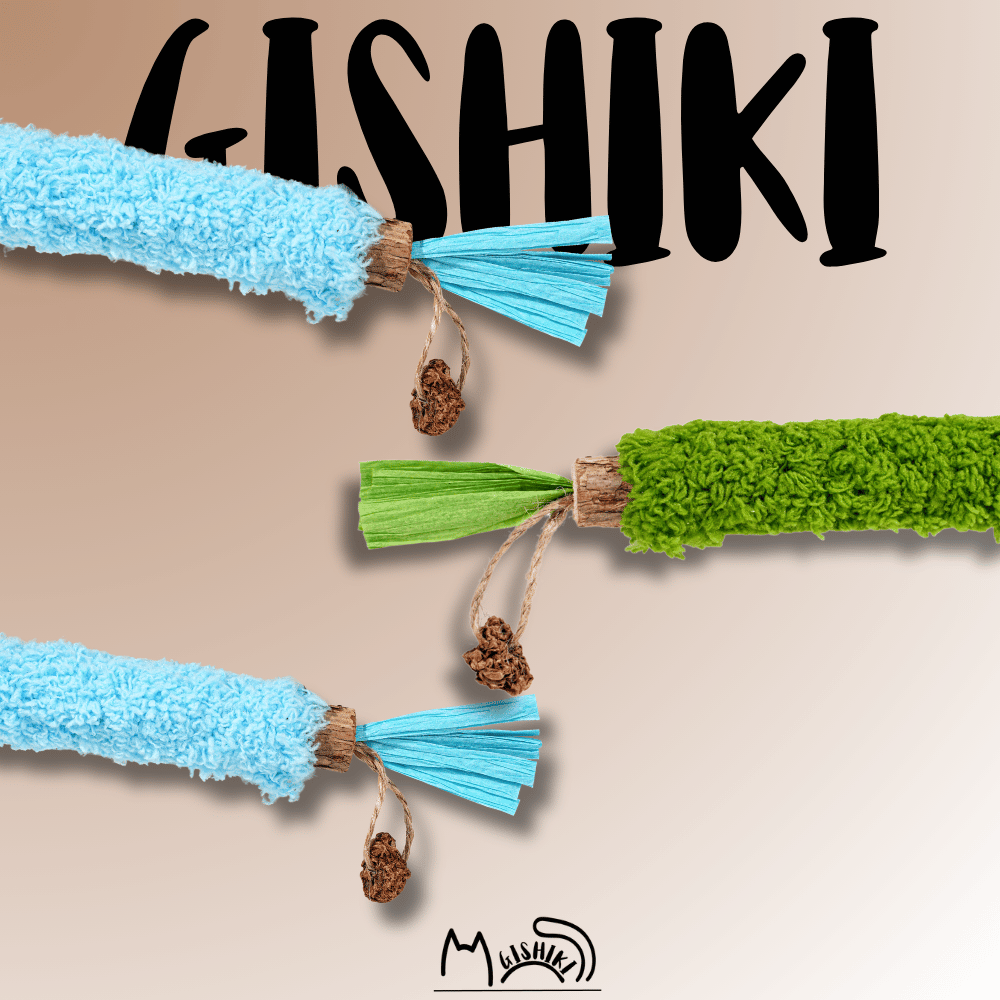 "Plushy Matatabi" - Premium Chew Stick (Forest Green)