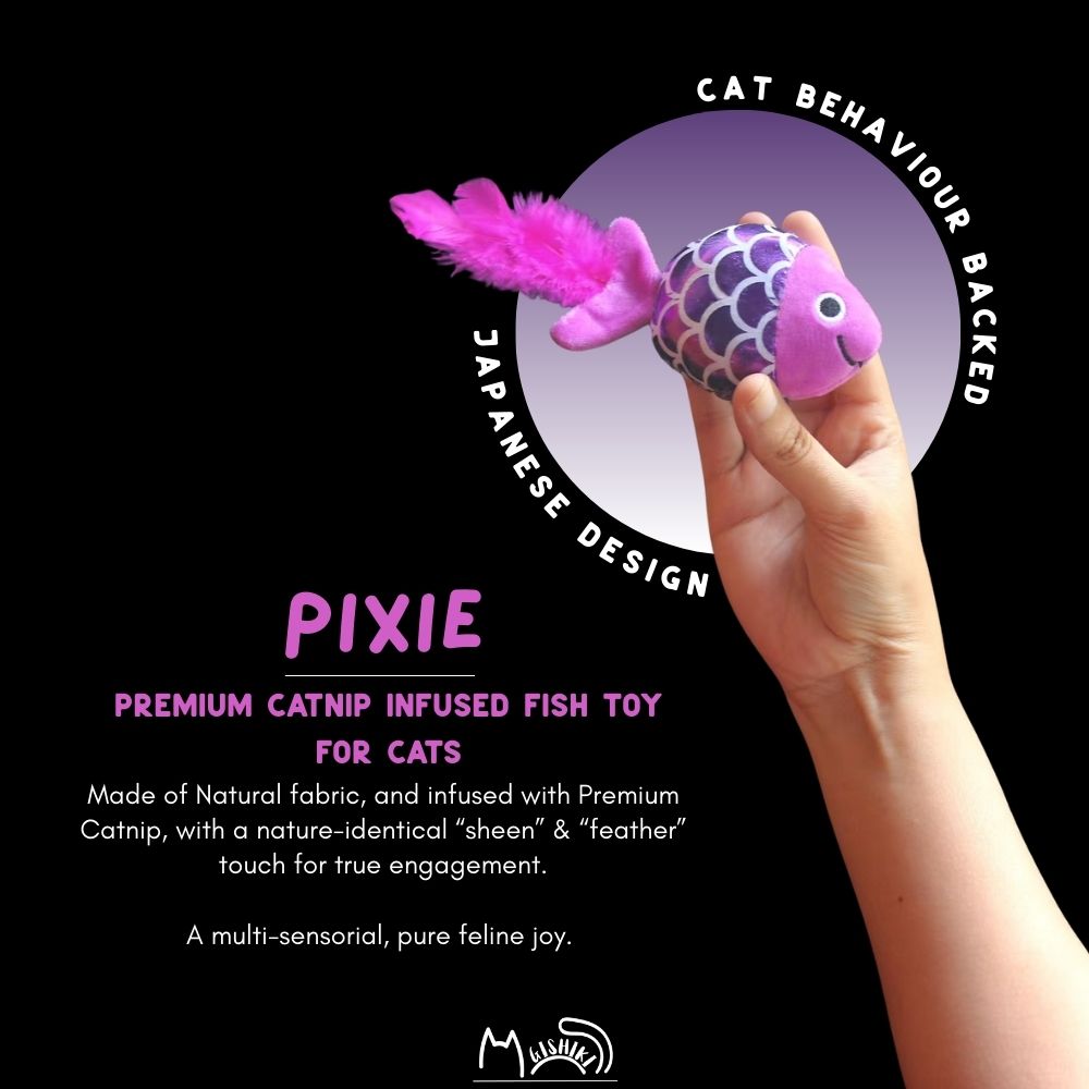 "Pixie" Catnip Infused Fish Toy