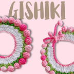 "Sakura" Handknitted Cat Collar