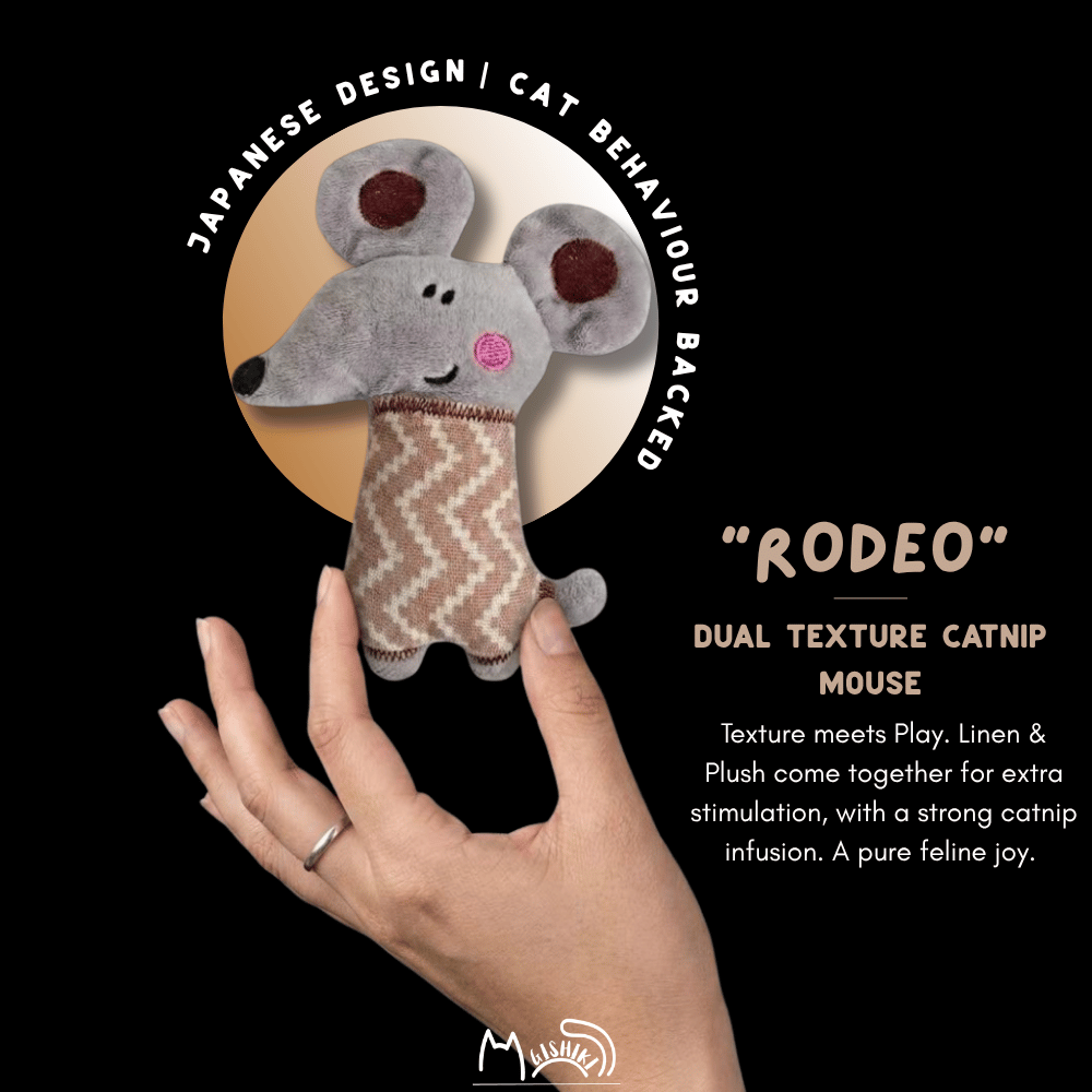 "Rodeo" Dual Texture Catnip Mouse