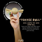 "Toffee Ball" Raffia & Catnip Toy