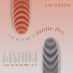 "BIO-GROOM" Bristle-Free Cat Grooming Brush (Slate)
