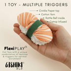 "Catnip Sushi" Multi-Texture Cat toy (Set of 2) - FlexiPlay