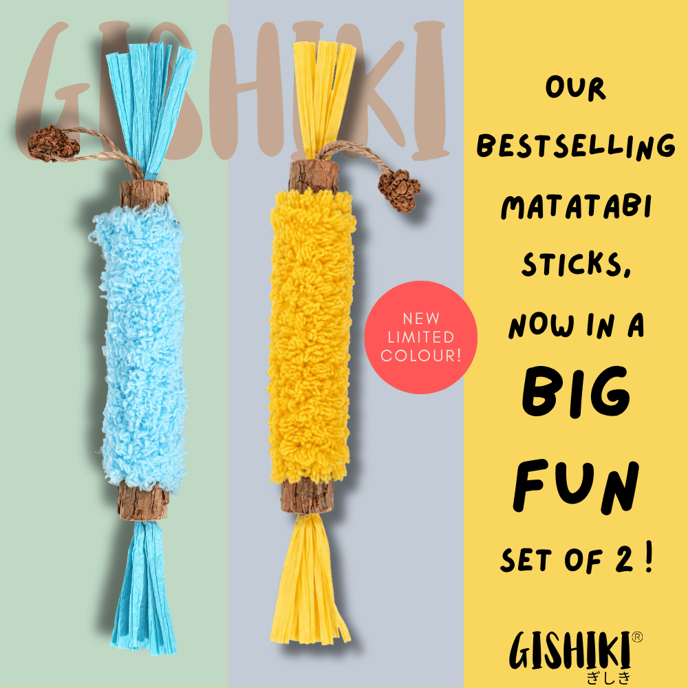 "Plushy Matatabi" - Premium Chew Stick (PACK OF 2) - NEW COLOUR