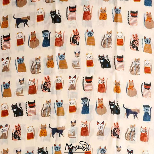 "Cat Lady" Premium Cotton lightweight scarf