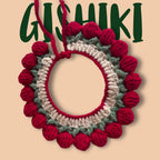 "Noel" Handknitted Cat Collar