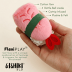 "Catnip Sushi" Multi-Texture Cat toy (Set of 2) - FlexiPlay