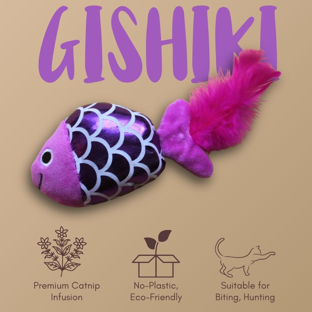 "Pixie" Catnip Infused Fish Toy