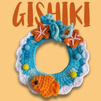 "Marina" Handknitted Cat Collar