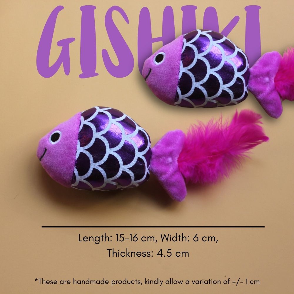 "Pixie" Catnip Infused Fish Toy