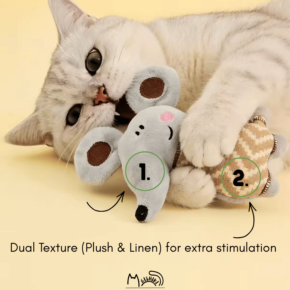 "Rodeo" Dual Texture Catnip Mouse