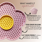 "Petals" Slow Feeding Stick-On Mat