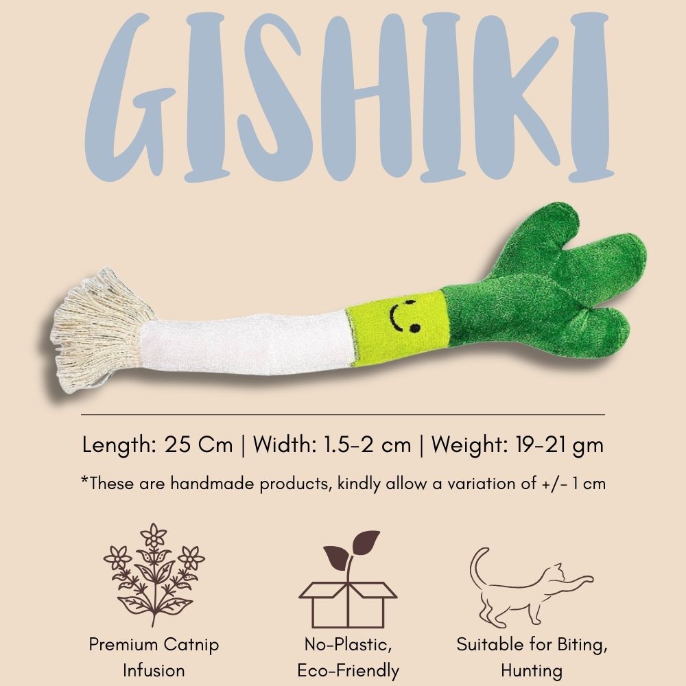 "Mr. Leek" Catnip Infused Plush Toy