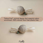 "Toffee Ball" Raffia & Catnip Toy