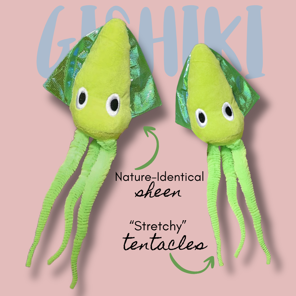 "Googly" Catnip Infused Squid Toy