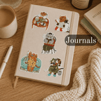 Vintage Cat Life Sticker Pack - 25 Pcs