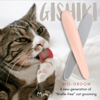 "BIO-GROOM" Bristle-Free Cat Grooming Brush (Slate)