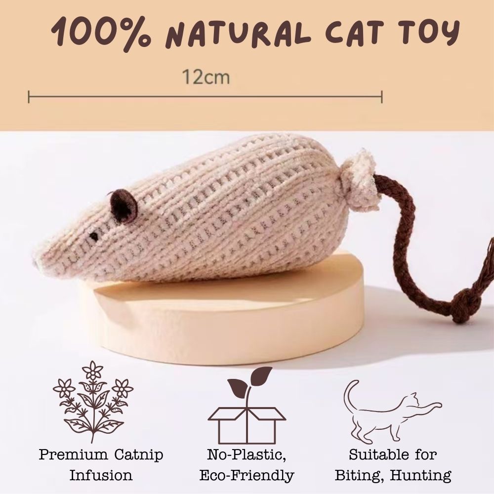 "Nibbles" Catnip Infused Mouse Toy