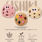 Strong Catnip Infused Plush Cookies (Set of 2)