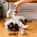 "Catnip Sushi" Multi-Texture Cat toy (Set of 2) - FlexiPlay