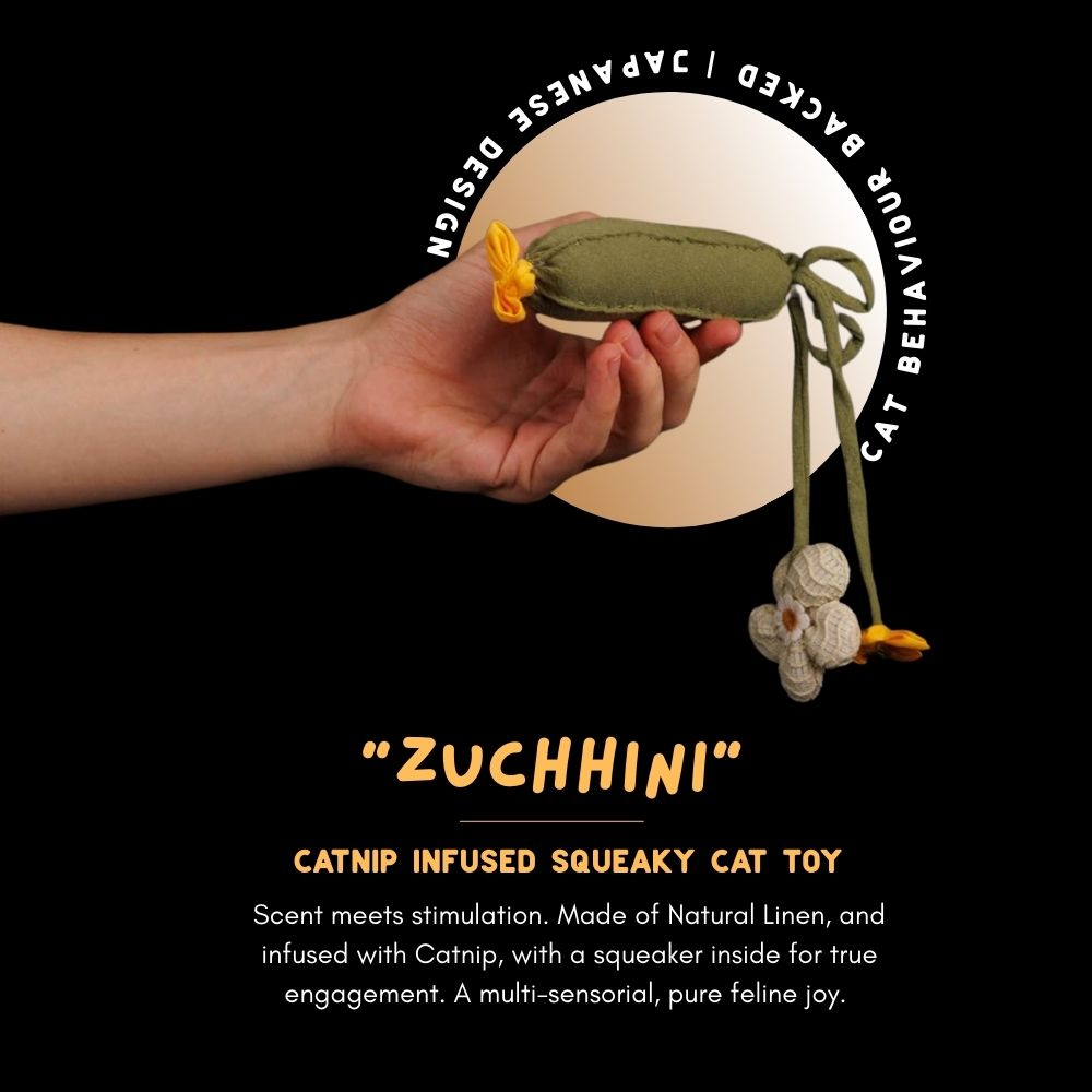 "Zuchhini" Catnip Infused Toy