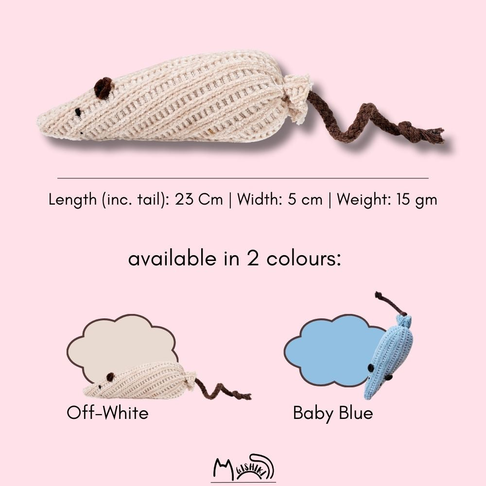 "Nibbles" Catnip Infused Mouse Toy